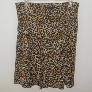Michael Michael Kors Size 16 Petite Animal Print Skirt